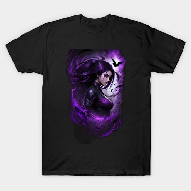 Purple Magical Lady T-Shirt by JayDs Shop